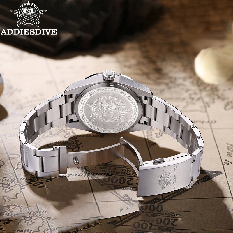 Anti Blue Light Film - ADDIESDIVE Orologi da uomo in acciaio